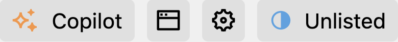 Copilot Panel view button